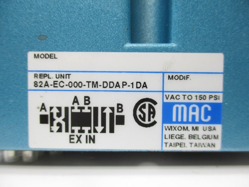 MAC 82A-EC-000-TM-DDAP-1DA 24VDC 150PSI NSNP
