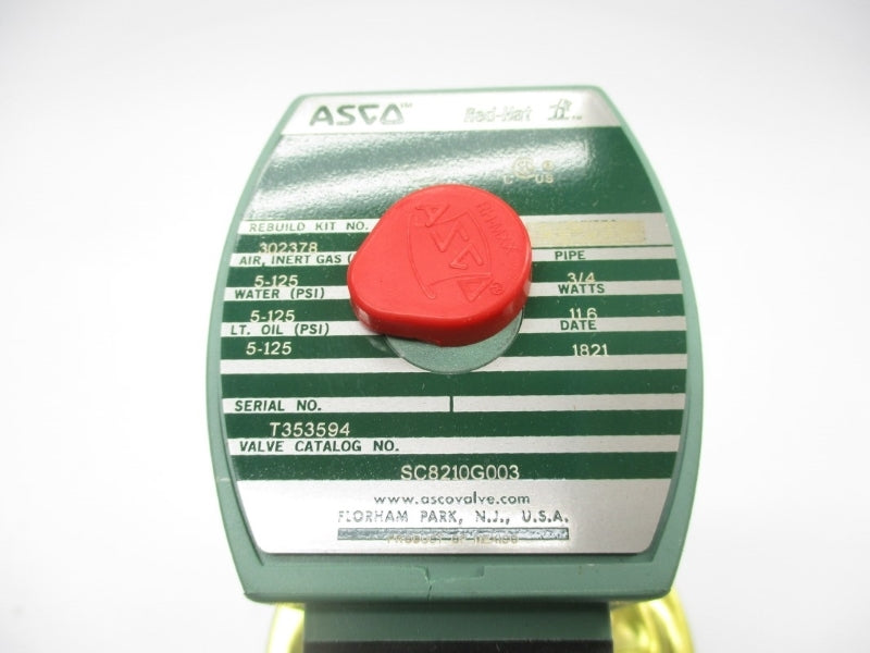 ASCO SC8210G003 24/DC 5-125PSI 3/4" NSMP