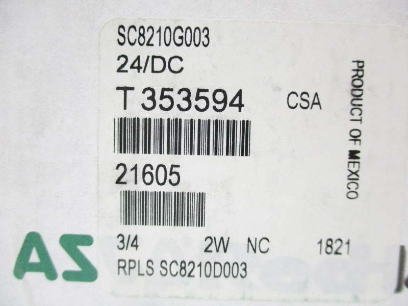 ASCO SC8210G003 24/DC 5-125PSI 3/4" NSMP