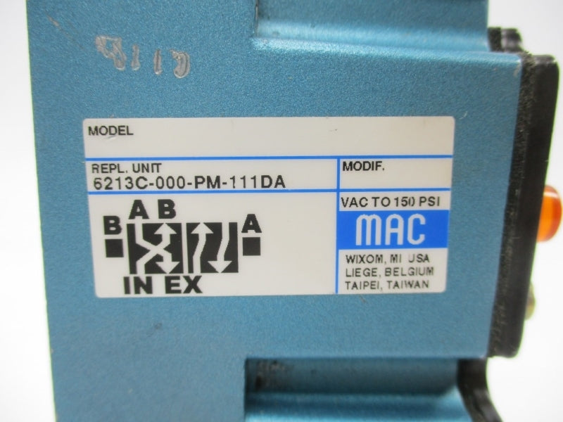 MAC 6213C-000-PM-111DA 110/120V 150PSI NSNP