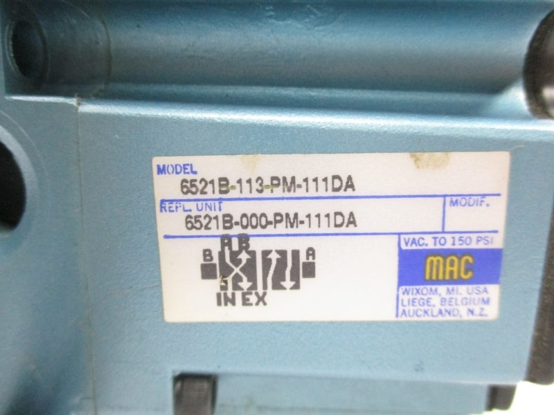 MAC 6521B-113-PM-111DA 110/120V 150PSI NSNP