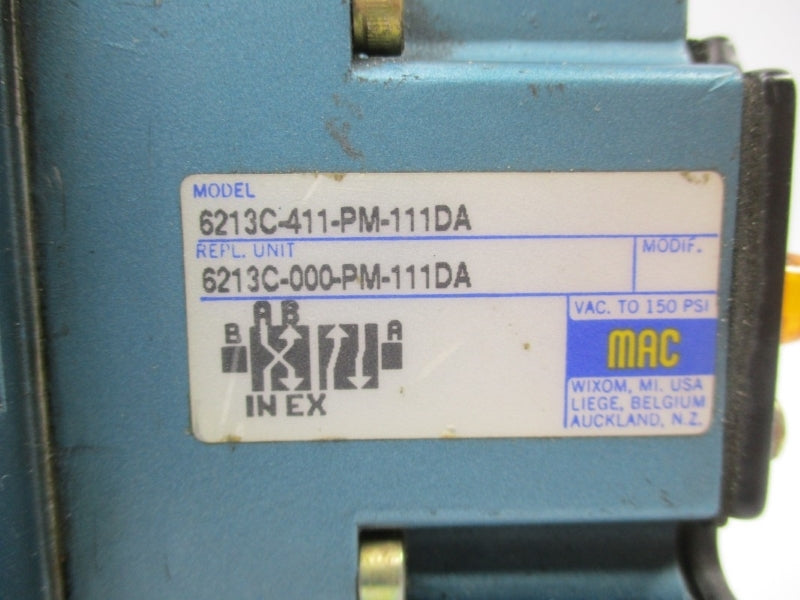 MAC 6213C-411-PM-111DA 110/120V 150PSI UNMP