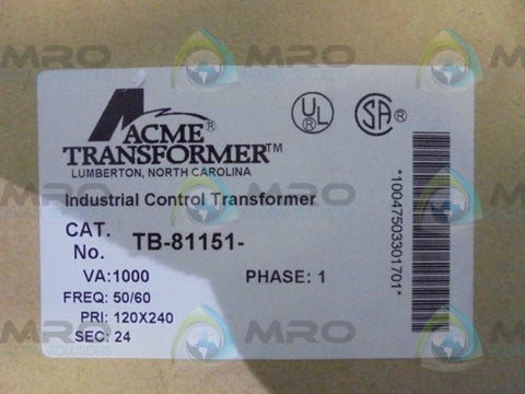 ACME  TB-81151  TRANSFORMER * NEW IN BOX *