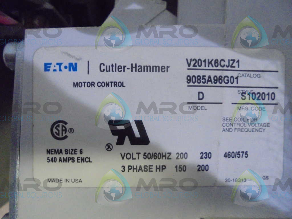 Cutler Hammer V201K6CJZ1 NSNP **GENUINE** Eaton Westinghouse