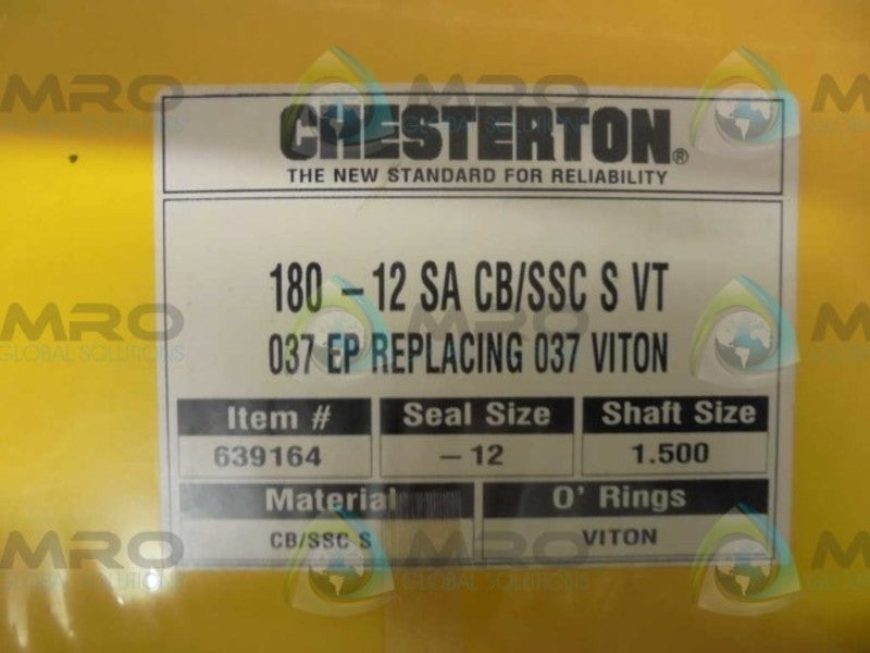 CHESTERTON  180-12SACB/SSC  SVT SIZE 12 * FACTORY SEALED *