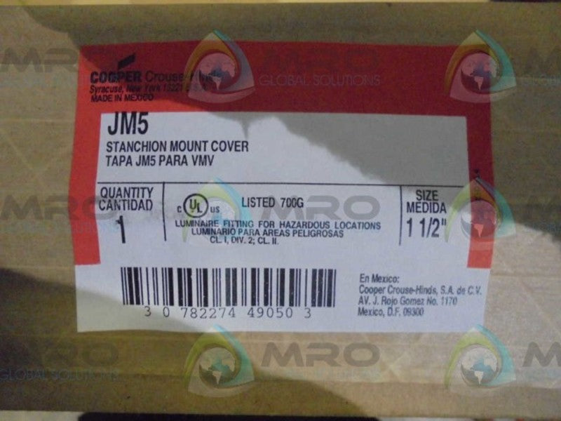 COOPER  JM5  STANCHION MOUNT COVER  NSFS