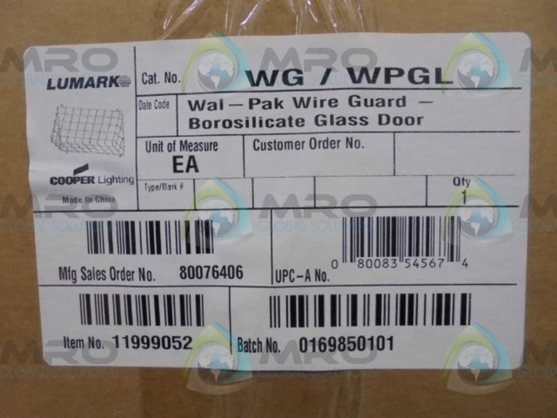 COOPER  WG-WPGL  WAL-PAK WIRE GUARD * FACTORY SEALED *