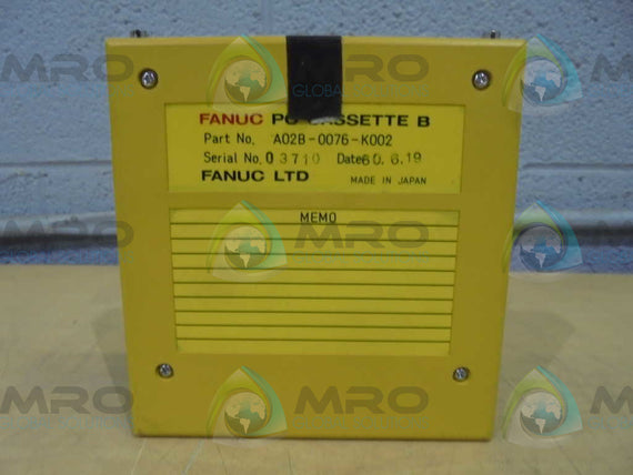 FANUC  A02B-0076-K002  PC CASSETTE B * USED *