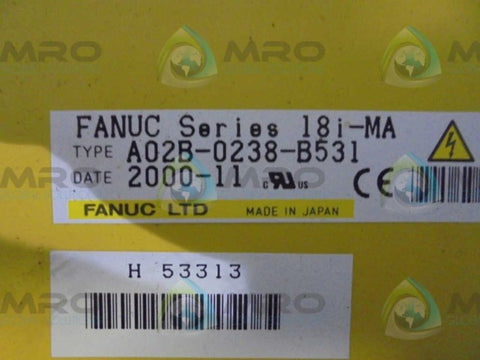 FANUC  A02B-0238-B531  18I-MA PANEL * USED *