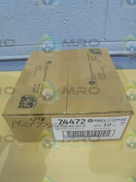 GENERAL ELECTRIC  GE-240-RS-MV-N  LOT OF 10 ELECTRIC BALLASTS * FACTORY SEALED *