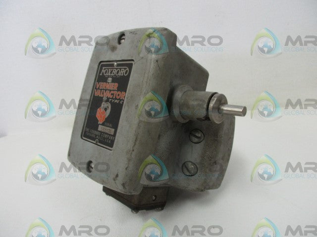 FOXBORO VERNIER VALVACTOR TYPE C 1821174 *USED*