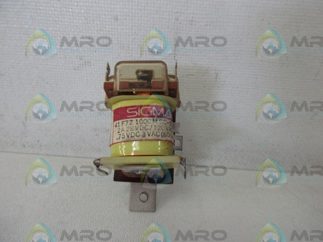 SIGMA 41F7Z-1000MSC-SIL RELAY *USED*