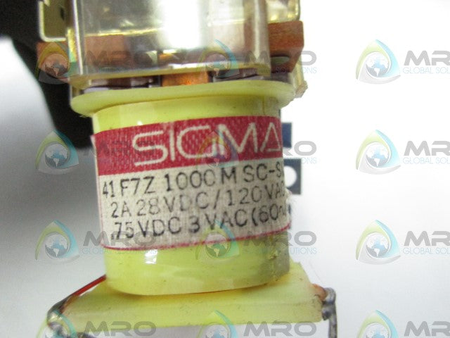 SIGMA 41F7Z-1000MSC-SIL RELAY *USED*