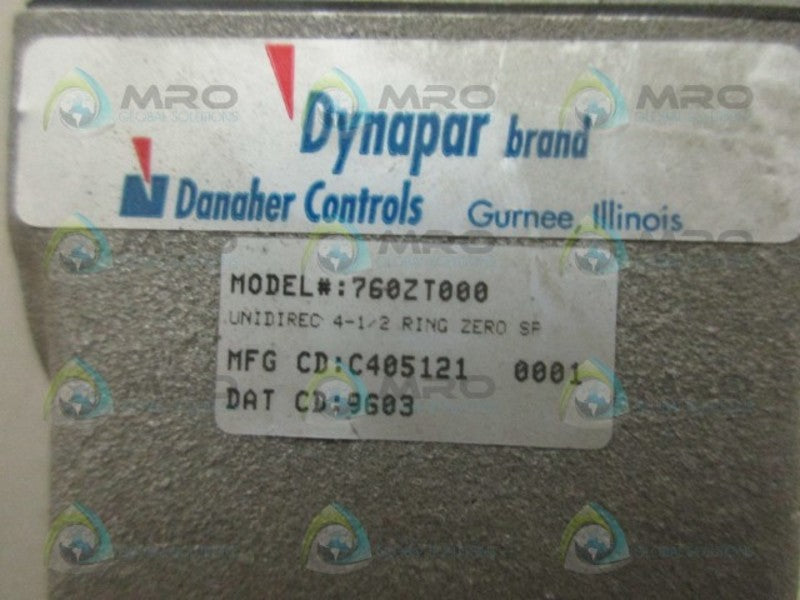 DYNAPAR 760ZT000 MOTOR MOUNT RING *NEW NO BOX*