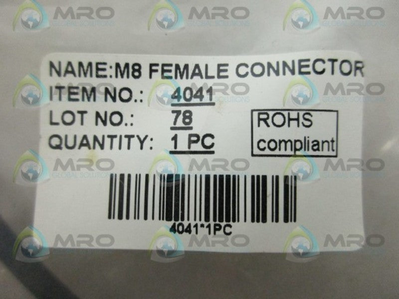 INDUSTRIAL MRO 4041 FEMALE CONNECTOR *NEW IN FACTORY BAG*