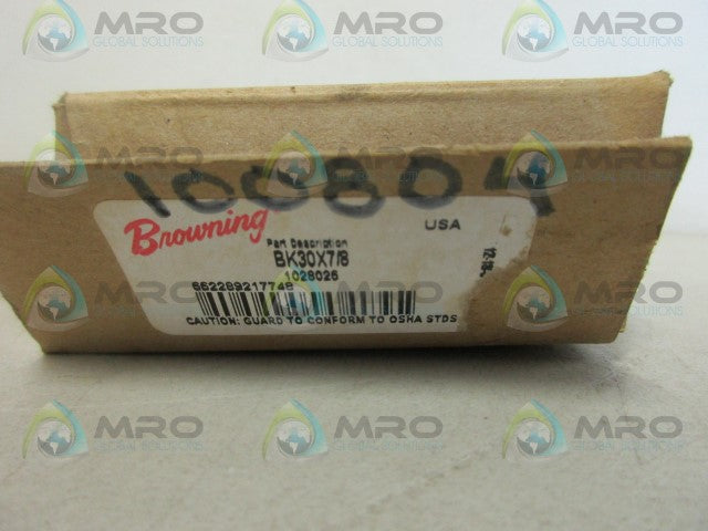 BROWNING 1028026 BK30 V-BELT PULLEY 7/8" *NEW IN BOX*