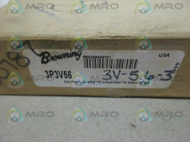 BROWNING 1060409 3P3V56 V-BELT PULLEY *NEW IN BOX*