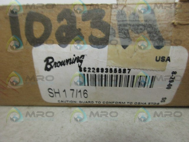 BROWNING SH 1 7/16 TAPER BUSHING *NEW IN BOX*
