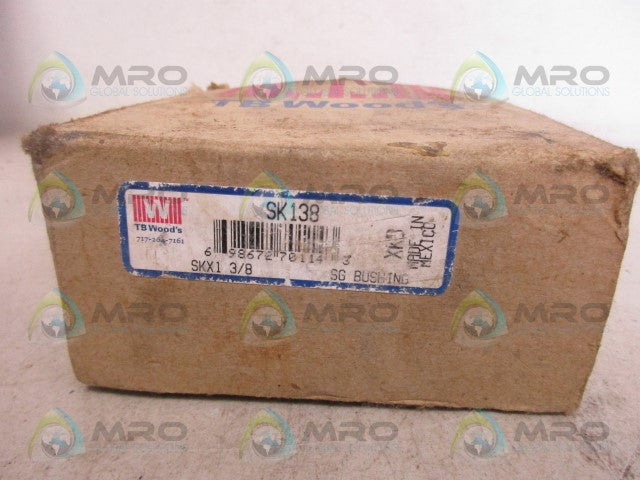 TB WOODS SK138 SK SPLIT TAPER LOCK BUSHING 1-3/8'' *NEW IN BOX*