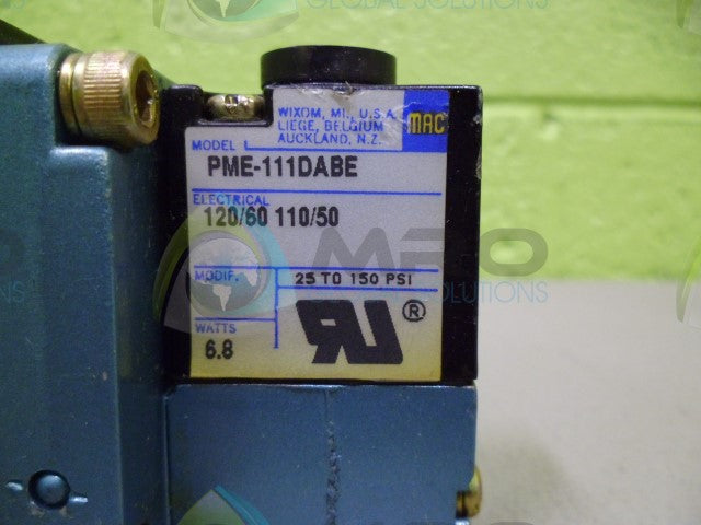 MAC 6521B-000-PM-11DA WITH PME-111-DABE *NEW NO BOX*