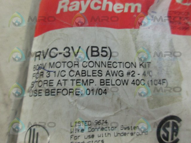 RAYCHEM RVC-3V MOTOR CONNECTION KIT *NEW IN FACTORY BAG*