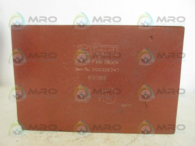 HILTI 000306241 FIRE BLOCK *NEW NO BOX*