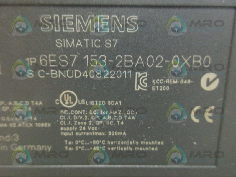SIEMENS 6ES7153-2BA02-0XB0 SIPLUS *NEW IN BOX*