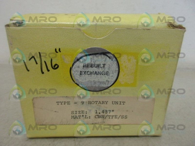 INDUSTRIAL MRO CBN/TFE/SS ROTARY UNIT *NEW IN BOX*