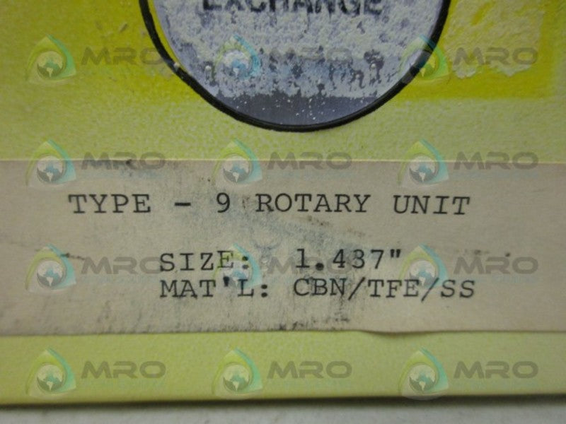 INDUSTRIAL MRO CBN/TFE/SS ROTARY UNIT *NEW IN BOX*