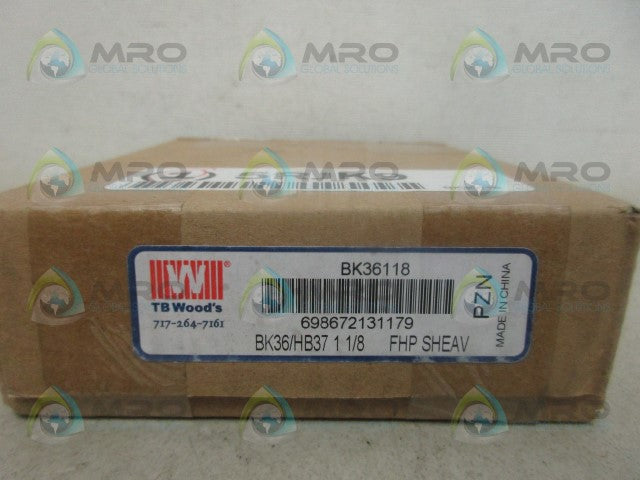 TB WOODS BK36118 SHEAVE *NEW IN BOX*
