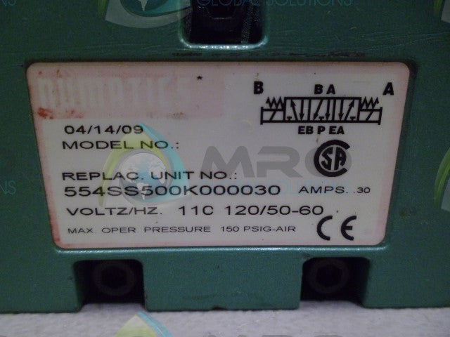 NUMATICS 554SS500K000030 AIR CONTROL VALVE *NEW NO BOX*