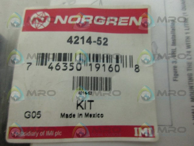 NORGREN 4214-52 MODULAR CONTACT KIT *NEW IN FACTORY BAG*