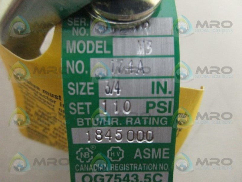 WATTS 3/4-174A-110 RELIEF VALVE *NEW IN BOX*