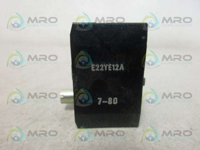 CUTLER HAMMER E22C9 CONTACT BLOCK *USED*