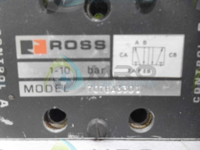 ROSS 7076A3301 5/2 SINGLE SOLENOID PILOT SPRING RETURN *NEW NO BOX*