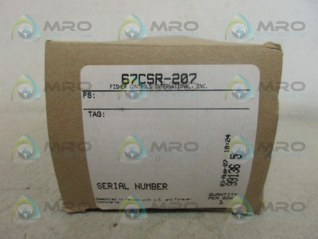 FISHER 67CSR-207 PRESSURE REGULATOR *NEW IN BOX*