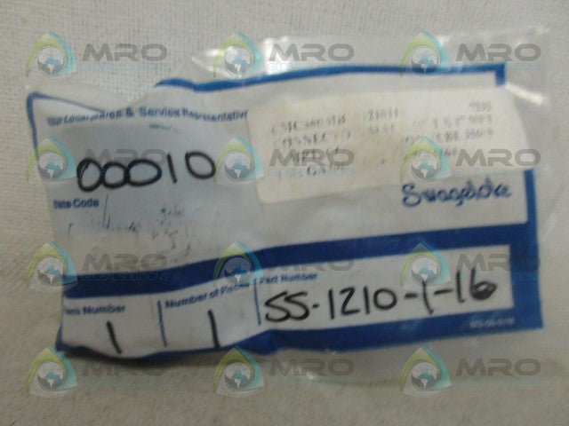 SWAGELOK SS-1210-1-16 CONNECTOR *NEW IN FACTORY BAG*