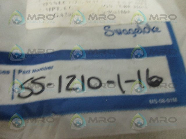 SWAGELOK SS-1210-1-16 CONNECTOR *NEW IN FACTORY BAG*