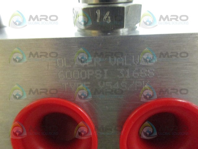 OLIVER VALVES Y54S/PK VALVE *NEW NO BOX*