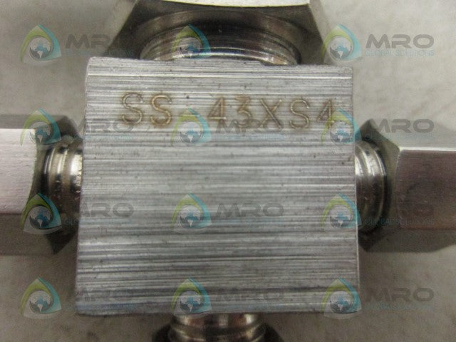 WHITEY SS-43XS4 VALVE *NEW NO BOX*