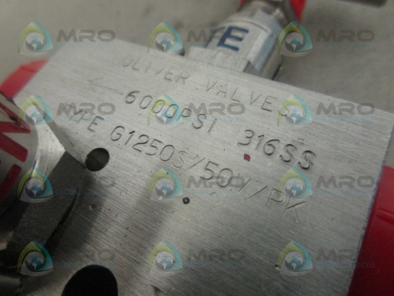 OLIVER VALVES G1250S/50V/PK VALVE *NEW NO BOX*