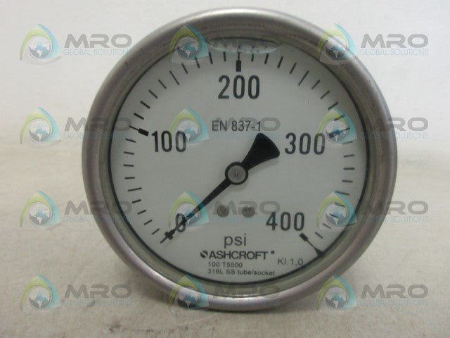ASHCROFT EN837-1 0-400 GAUGE *NEW NO BOX*