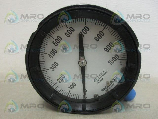 ASHCROFT 451279SS04L-1000# DURAGAUGE 1000 PSI *NEW IN BOX*