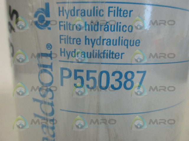 DONALDSON P550387 HYDRAULIC FILTER *NEW IN ORIGINAL PACKAGE*