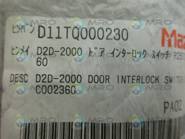 IDEC D2D-2000 INTERLOCK SWITCH *NEW IN FACTORY BAG*