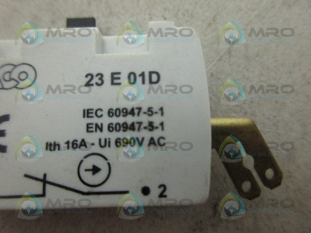 BACO 23E01D CONTACT BLOCK *NEW NO BOX*