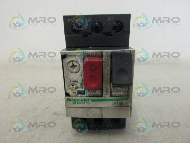 SCHNEIDER ELECTRIC GV2ME14 CIRCUIT BREAKER *USED*