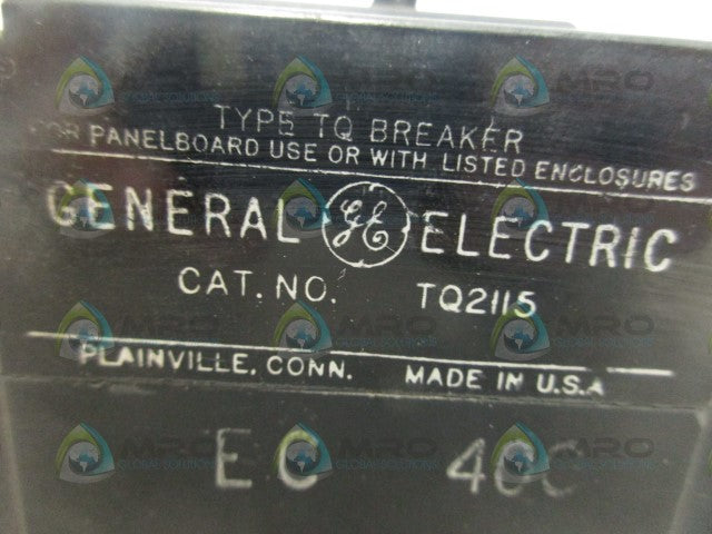 GENERAL ELECTRIC TQ2115 CIRCUIT BREAKER 1P *USED*