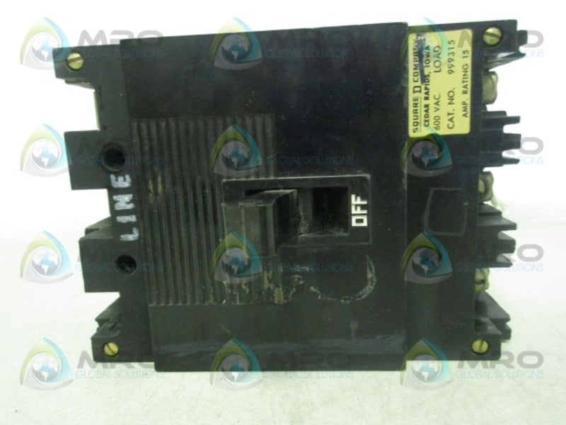 SQUARE D 999315 CIRCUIT BREAKER 15A  NSMP