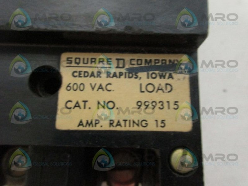 SQUARE D 999315 CIRCUIT BREAKER 15A  NSMP